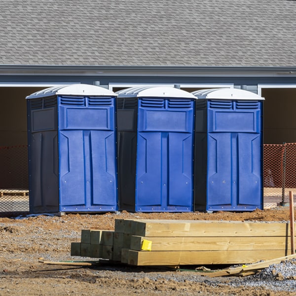 how can i report damages or issues with the porta potties during my rental period in New Washington